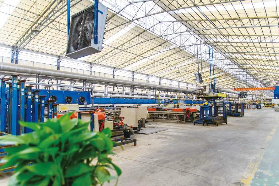 Ceramic manufacturing line and equipment at a selected partner facility