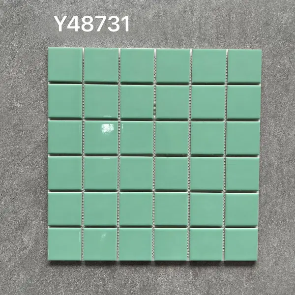 Glazed porcelain mosaic, 48 x 48 mm, selection 001