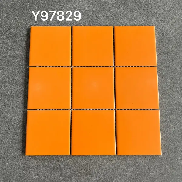 Glazed porcelain mosaic, 97 x 97 mm, selection 004