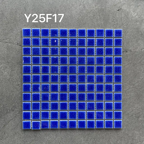 Glazed porcelain mosaic, 25 x 25 mm, selection 005