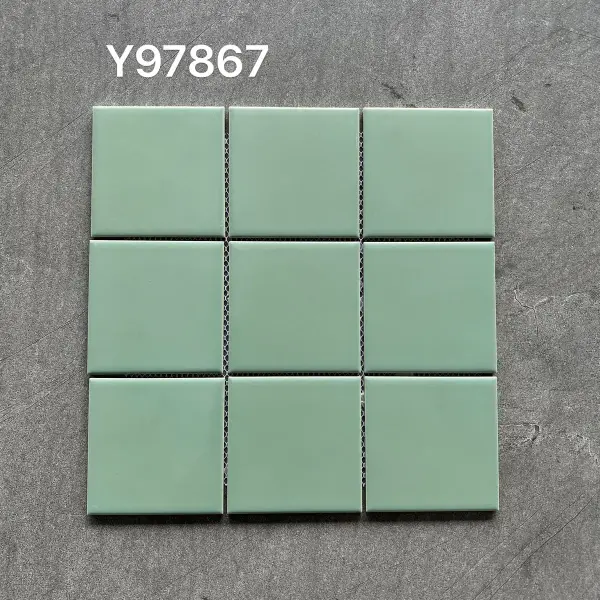 Glazed porcelain mosaic, 97 x 97 mm, selection 007
