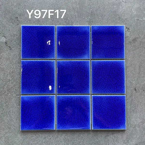 Glazed porcelain mosaic, 97 x 97 mm, selection 012