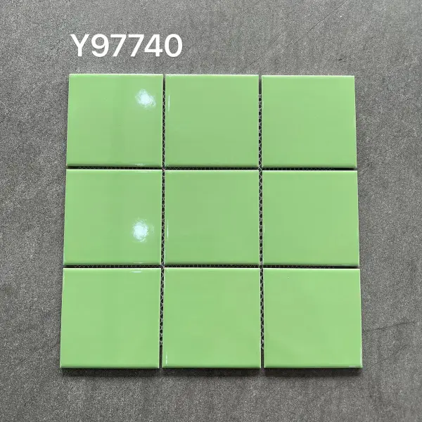 Glazed porcelain mosaic, 97 x 97 mm, selection 013