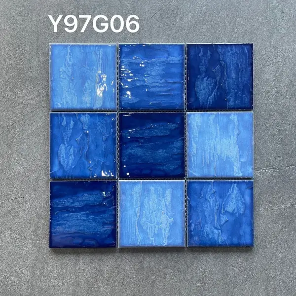 Glazed porcelain mosaic, 97 x 97 mm, selection 014