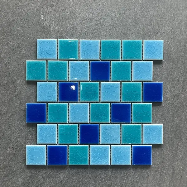 Glazed porcelain mosaic, special or mixed format, selection 016