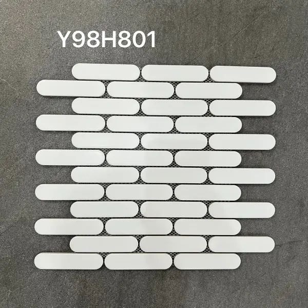 Glazed porcelain mosaic, special or mixed format, selection 025