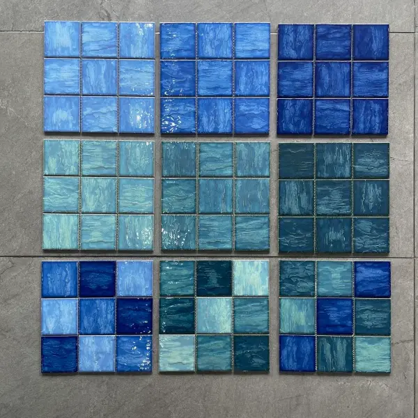 Glazed porcelain mosaic, 48 x 48 mm, selection 027