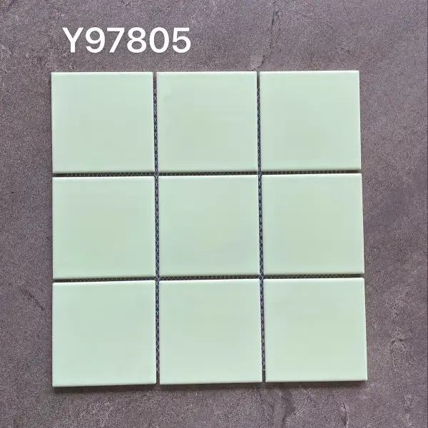 Glazed porcelain mosaic, 97 x 97 mm, selection 029