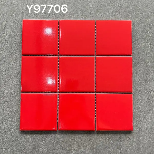 Glazed porcelain mosaic, 97 x 97 mm, selection 031