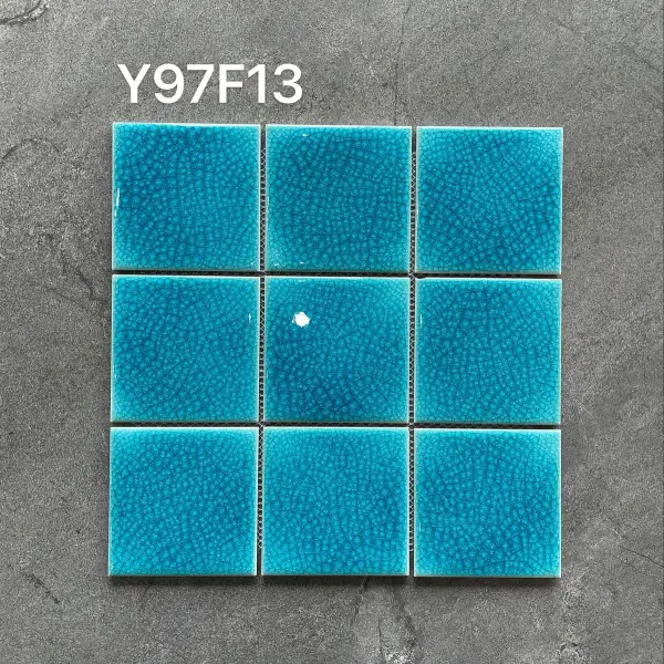Glazed porcelain mosaic, 97 x 97 mm, selection 033