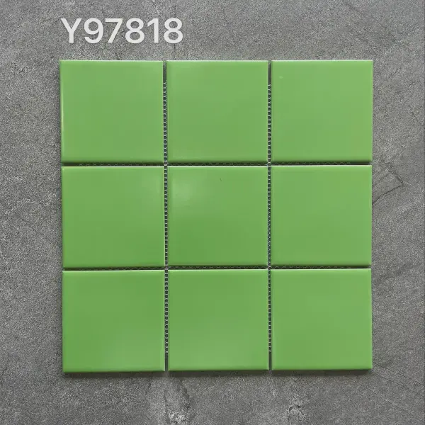 Glazed porcelain mosaic, 97 x 97 mm, selection 034
