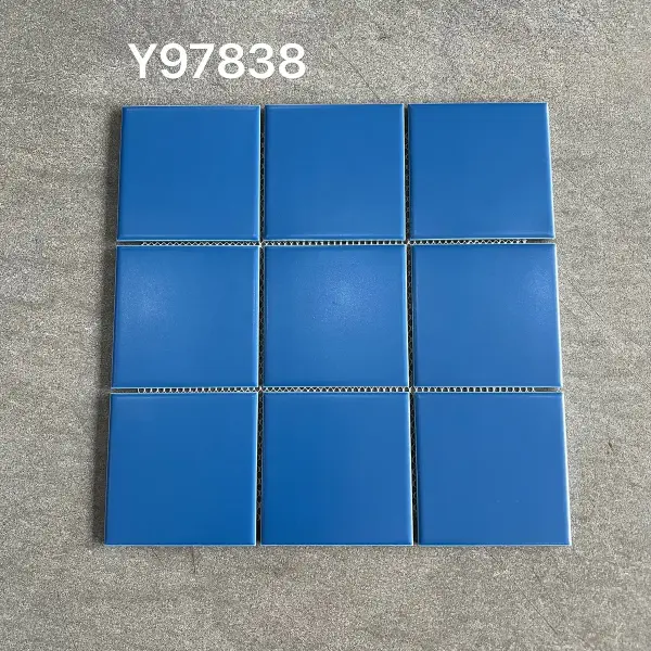 Glazed porcelain mosaic, 97 x 97 mm, selection 037