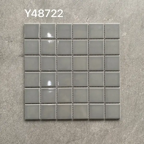 Glazed porcelain mosaic, 48 x 48 mm, selection 042