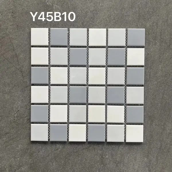 Glazed porcelain mosaic, 48 x 48 mm, selection 045