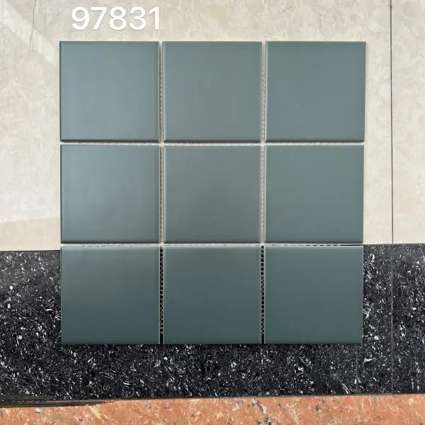 Glazed porcelain mosaic, 97 x 97 mm, selection 049