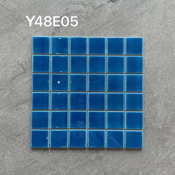Glazed porcelain mosaic, 48 x 48 mm, selection 050