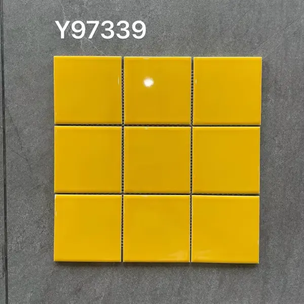 Glazed porcelain mosaic, 97 x 97 mm, selection 052