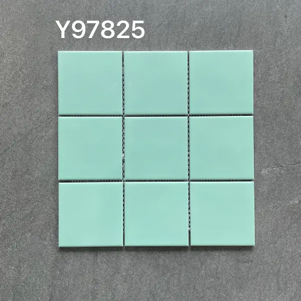 Glazed porcelain mosaic, 97 x 97 mm, selection 054