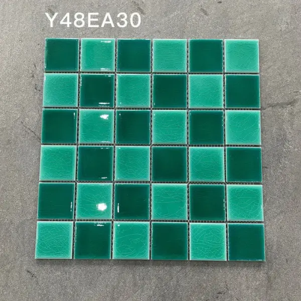 Glazed porcelain mosaic, 48 x 48 mm, selection 056
