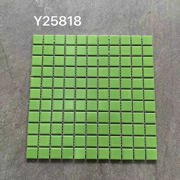 Glazed porcelain mosaic, 25 x 25 mm, selection 057