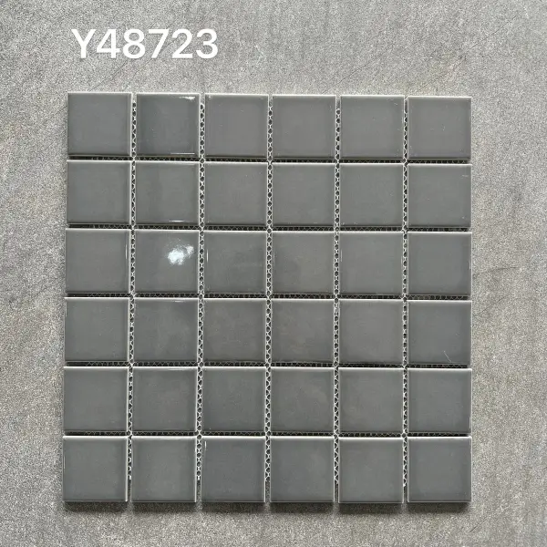 Glazed porcelain mosaic, 48 x 48 mm, selection 069