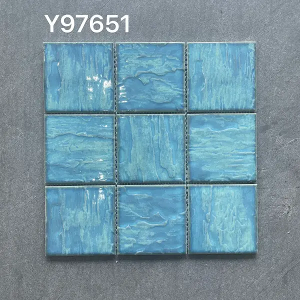 Glazed porcelain mosaic, 97 x 97 mm, selection 070