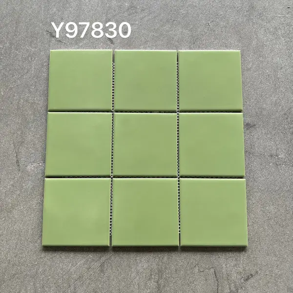 Glazed porcelain mosaic, 97 x 97 mm, selection 072
