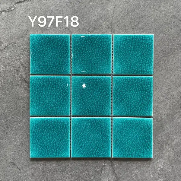 Glazed porcelain mosaic, 97 x 97 mm, selection 073
