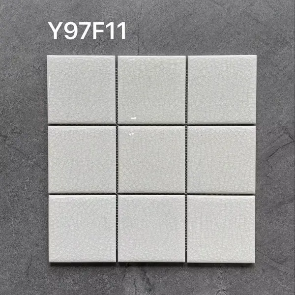 Glazed porcelain mosaic, 97 x 97 mm, selection 084