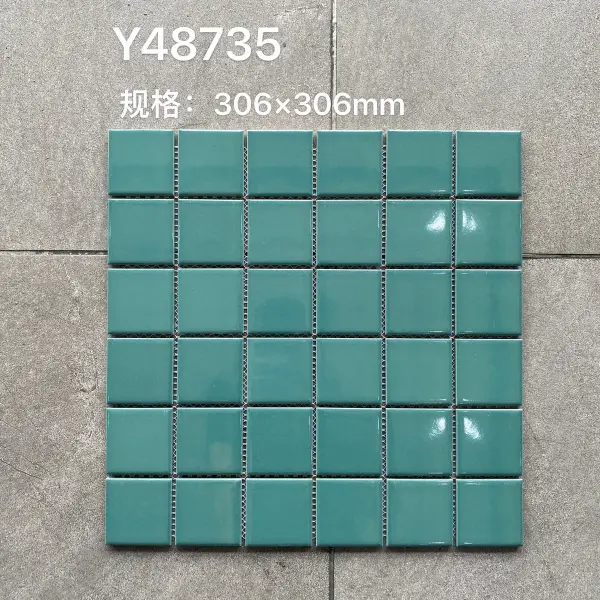 Glazed porcelain mosaic, 48 x 48 mm, selection 086