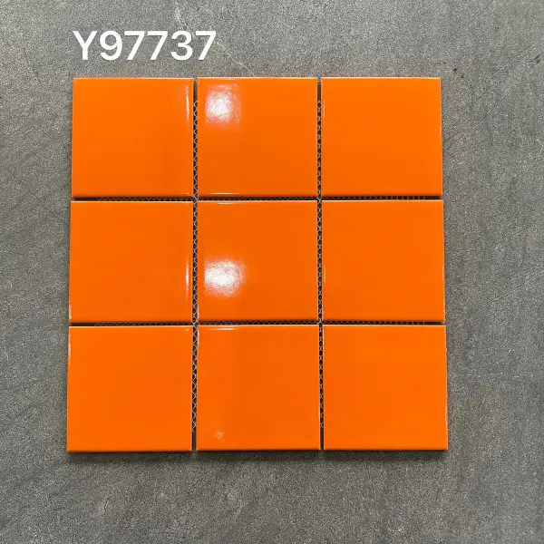 Glazed porcelain mosaic, 97 x 97 mm, selection 091