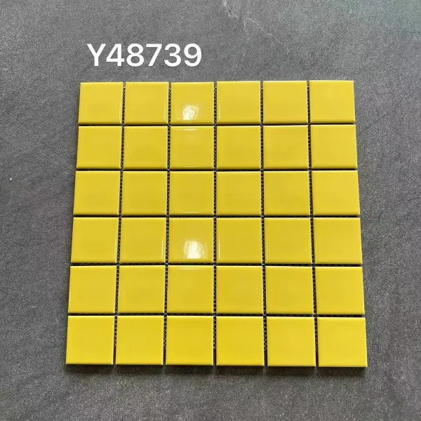 Glazed porcelain mosaic, 48 x 48 mm, selection 093