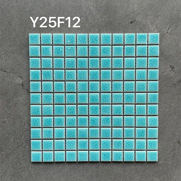 Glazed porcelain mosaic, 25 x 25 mm, selection 095