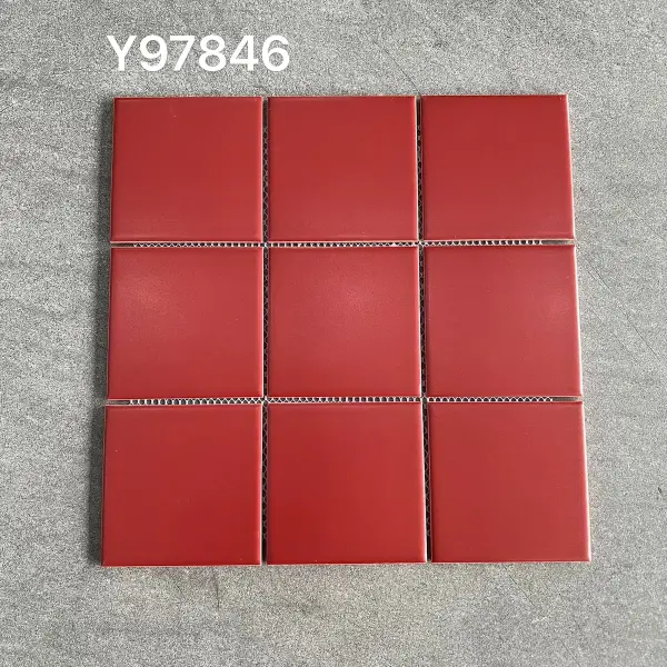 Glazed porcelain mosaic, 97 x 97 mm, selection 097