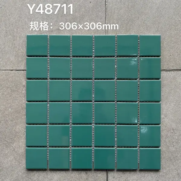 Glazed porcelain mosaic, 48 x 48 mm, selection 100