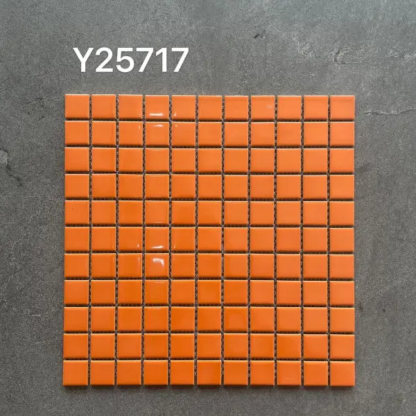 Glazed porcelain mosaic, 25 x 25 mm, selection 103