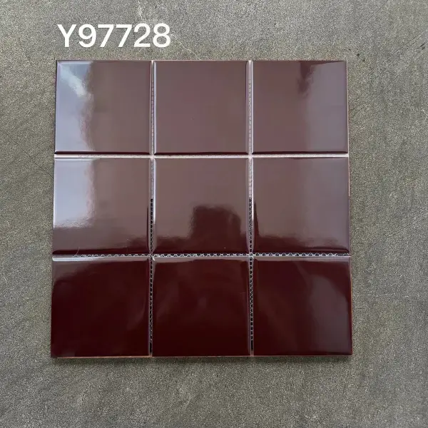 Glazed porcelain mosaic, 97 x 97 mm, selection 106