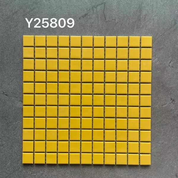 Glazed porcelain mosaic, 25 x 25 mm, selection 109