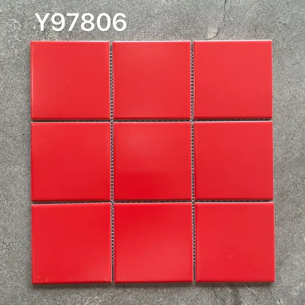 Glazed porcelain mosaic, 97 x 97 mm, selection 114