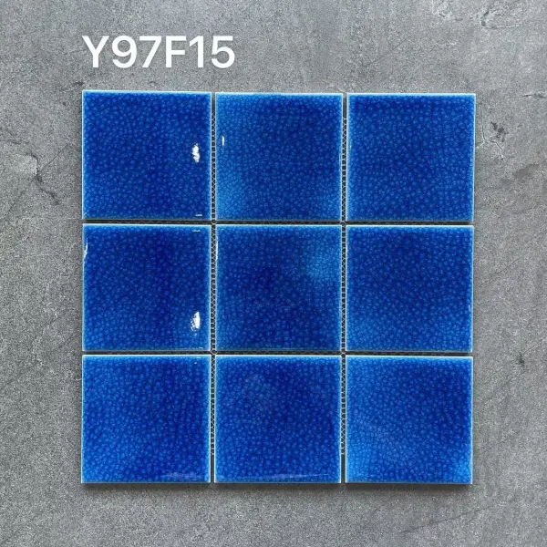 Glazed porcelain mosaic, 97 x 97 mm, selection 116