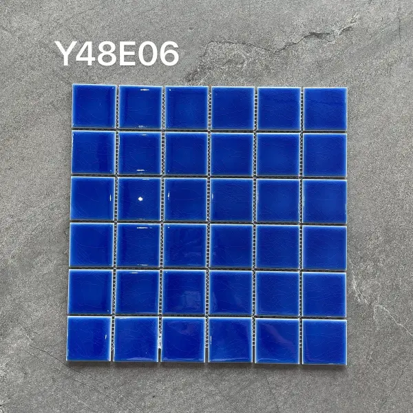 Glazed porcelain mosaic, 48 x 48 mm, selection 118
