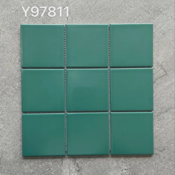 Glazed porcelain mosaic, 97 x 97 mm, selection 126