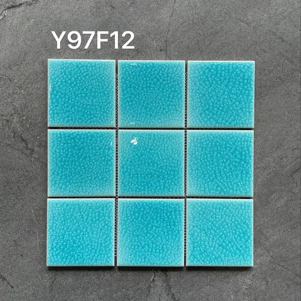 Glazed porcelain mosaic, 97 x 97 mm, selection 127