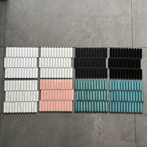 Glazed porcelain mosaic, special or mixed format, selection 128