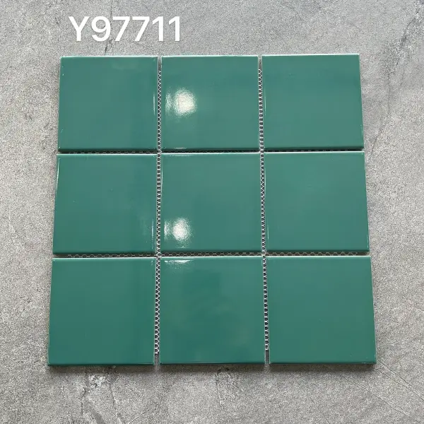 Glazed porcelain mosaic, 97 x 97 mm, selection 129