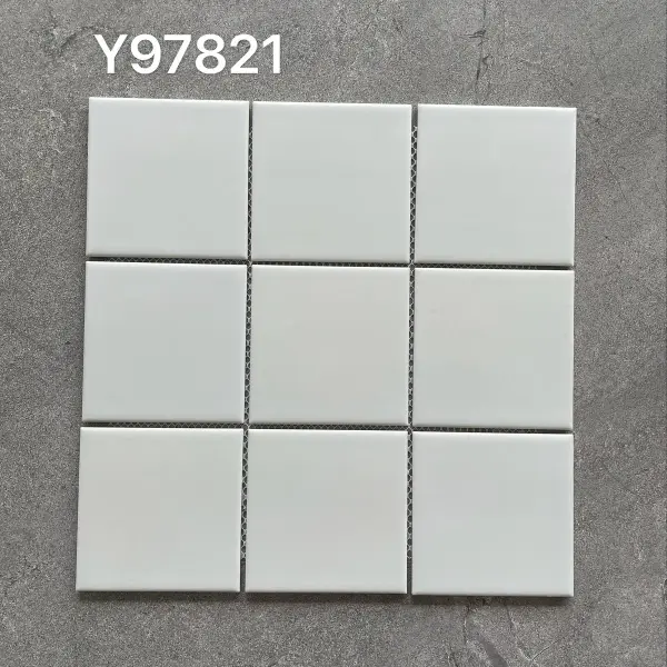 Glazed porcelain mosaic, 97 x 97 mm, selection 130