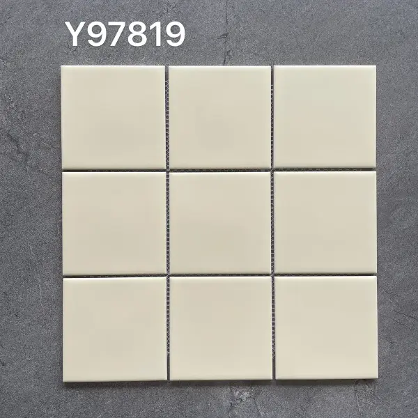 Glazed porcelain mosaic, 97 x 97 mm, selection 139