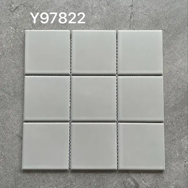 Glazed porcelain mosaic, 97 x 97 mm, selection 140