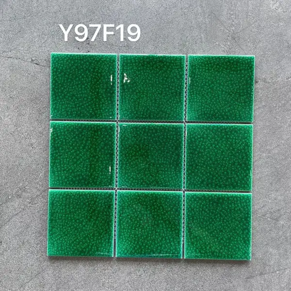 Glazed porcelain mosaic, 97 x 97 mm, selection 145