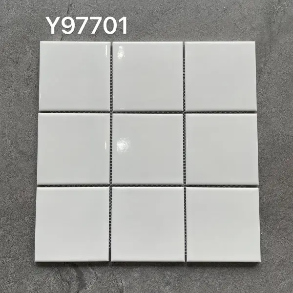 Glazed porcelain mosaic, 97 x 97 mm, selection 149
